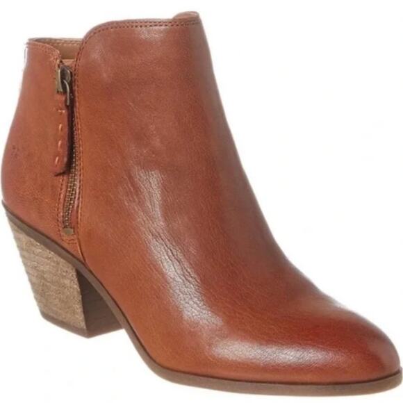 Frye Shoes - FRYE Judith Double Zip Ankle Boots Whisky Cognac Brown